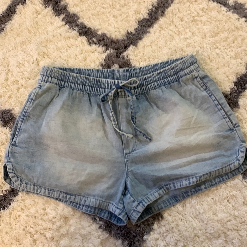 Aerie Drawstring Jean Shorts